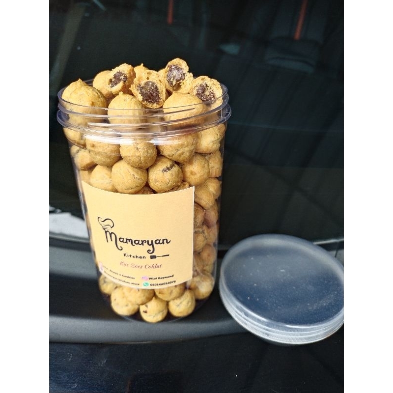 

Mamaryan | KUE SOES | SUS KERING ISI COKLAT KEMASAN TOPLES 1000ML