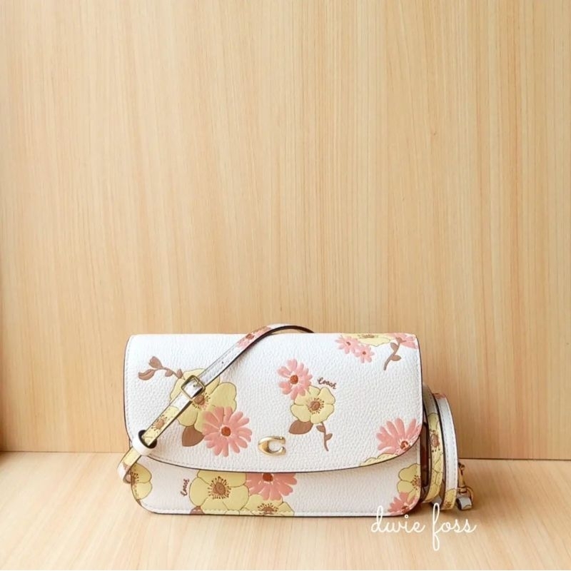 Tas Coach Hayden Crossbody Floral Chalk Multi Original | Tas Coach Selempang | Tas Selempang Wanita