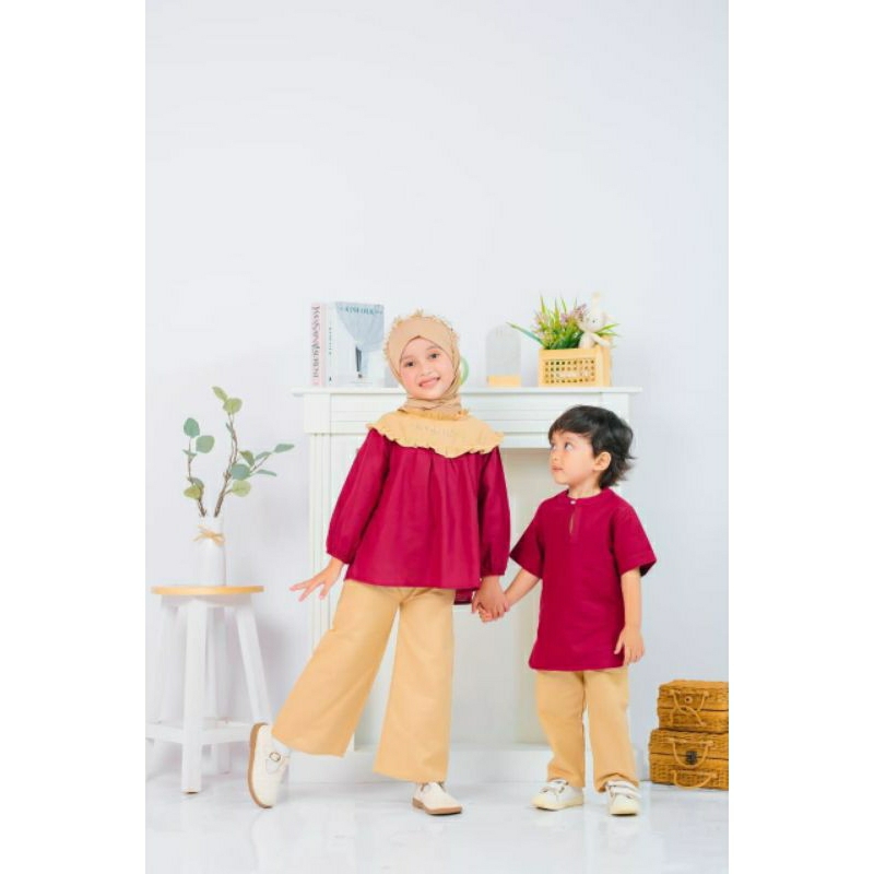 BABYMOI | Aira One Set Setelan Baju Muslim Anak Perempuan