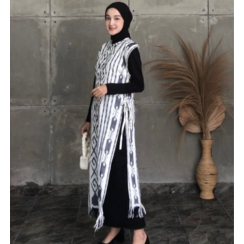 VEST TALIA TENUN / BAJU LEBARAN / DRESS LEBARAN / BAJU KONDANGAN / DRESS TENUN KONDANGAN /BATIK TENU