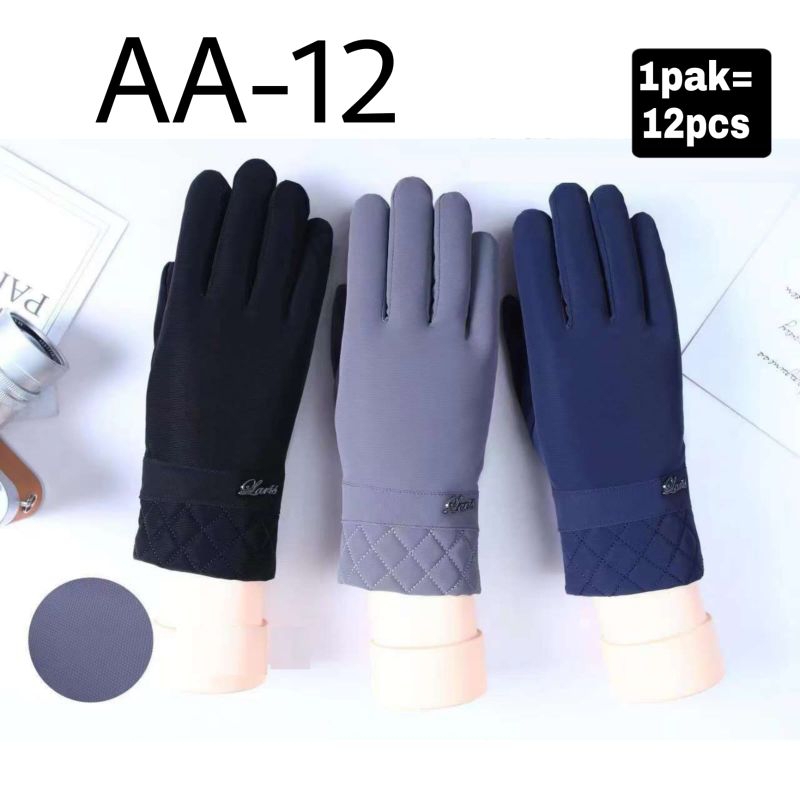 sarung tangan pria FULL touch screen anti slip man glove fashion tebal AA-12