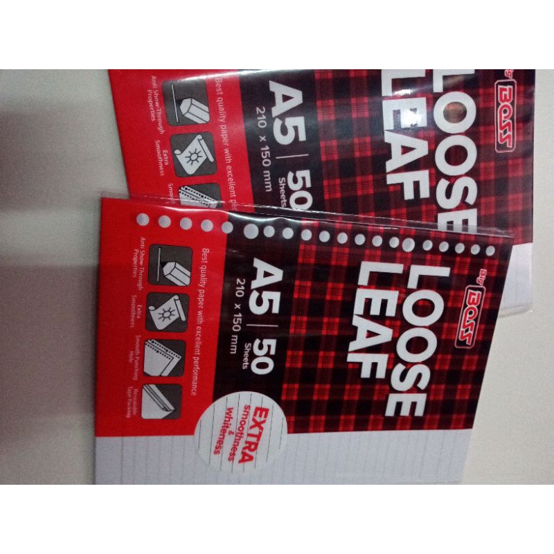 

big boss loose leaf A5 50 sheets