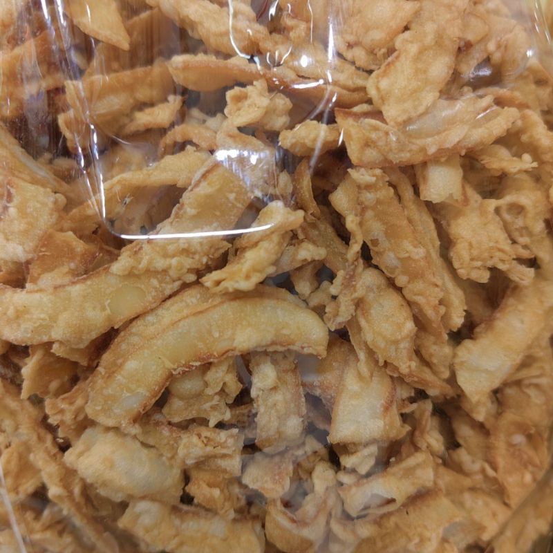 

kripik kelapa muda crispy