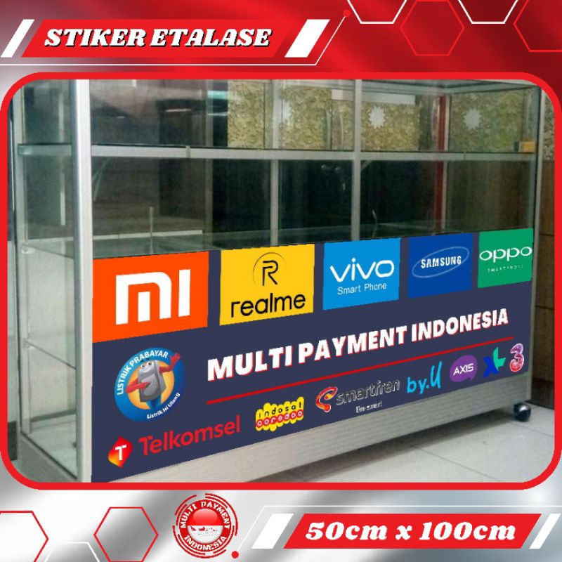 

STIKER VINYL ETALASE KONTER 50CM X 100CM ( BISA CUSTOM NAMA CONTER ) TANPA PO