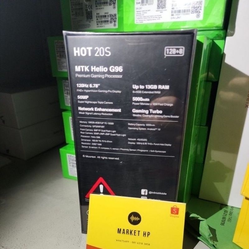 Infinix Hot 20S 8/128 GB New Garansi Resmi Infinix Indonesia