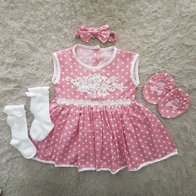 baju bayi newborn Lace Set