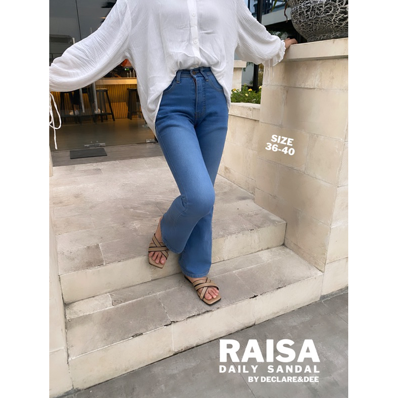 DECLARE&amp;DEE SANDAL WANITA DAILY FLAT RAISA