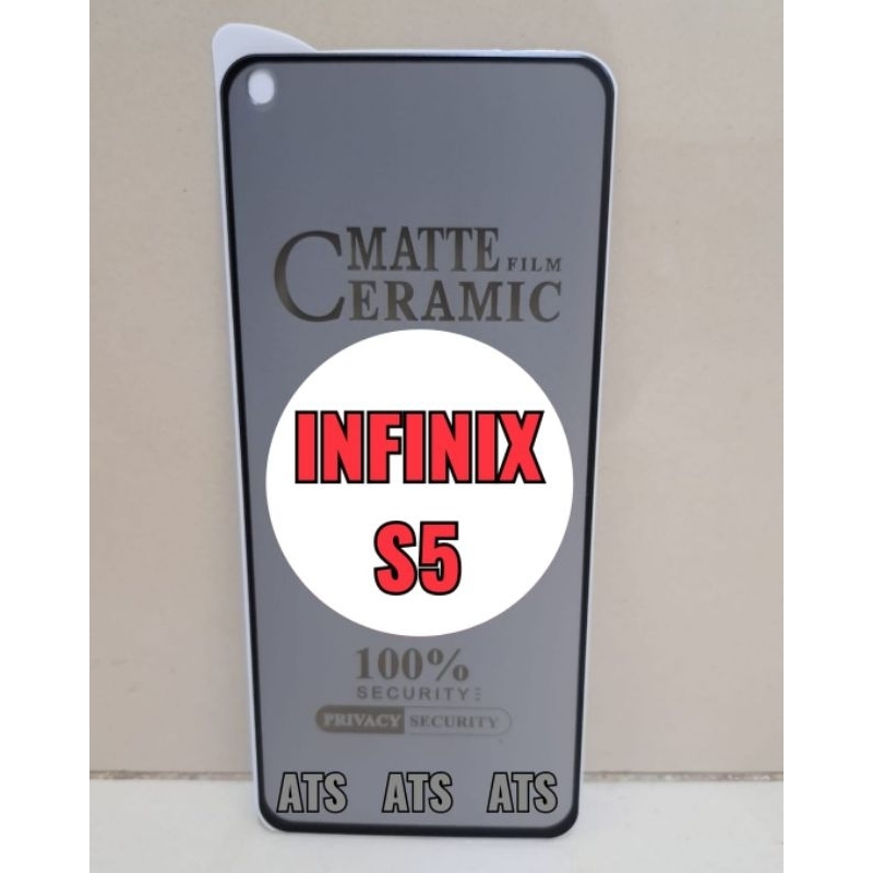 Tg Anti Gores Spy Tempered Glass Infinix S5