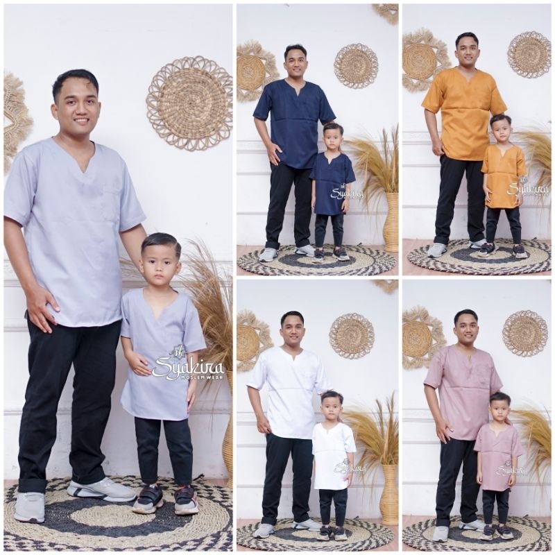 KOKO COUPLE AYAH DAN ANAK USIA 6 BLN - 7 TH ORI BY SYAKIRA