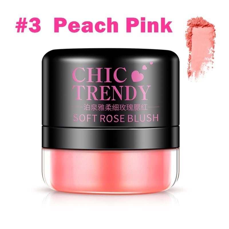 Medan Termurah/Blush On Chic Trendy/Soft rose blush blush on chic pemerah pipi
