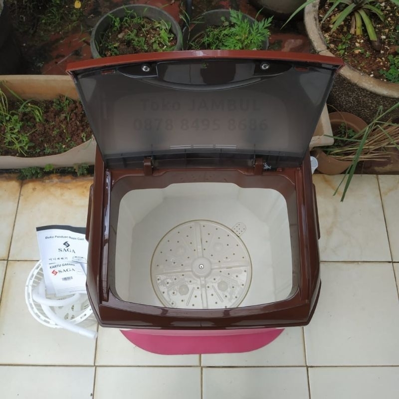 Mesin cuci mini portable dan pengering 1 tabung 4,5 kg SAGA