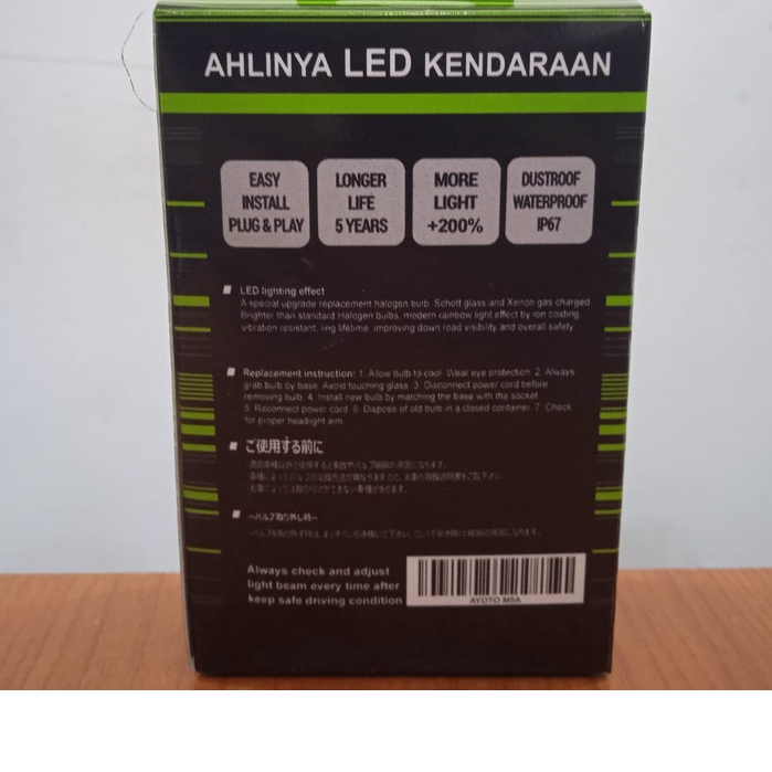 Lampu Depan LED Motor AYOTO M5A AC/DC Watt 10 Piringan Kaki 3