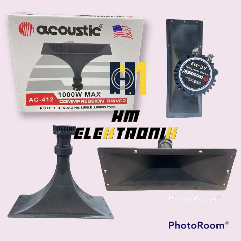 Tweeter Acoustic AC 412 Horn commpression tweeter driver magnet neodium