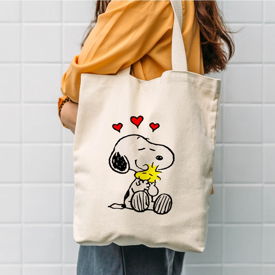 Totebag Blacu Snoopy Tote bag premium Totebag zipper totebag velcro Termurah