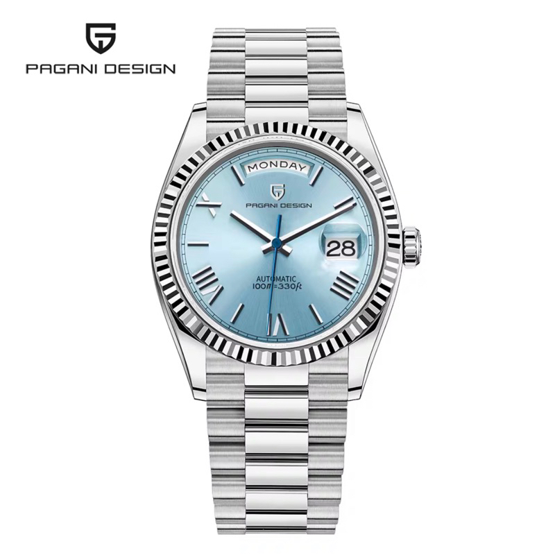 Jam Tangan Pagani Design DayDate Ice Blue Homage Automatic