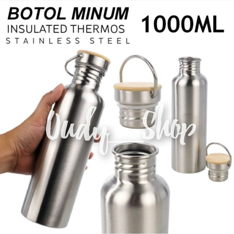 Botol Minum Travel Aluminum Praktis Insulated Thermos