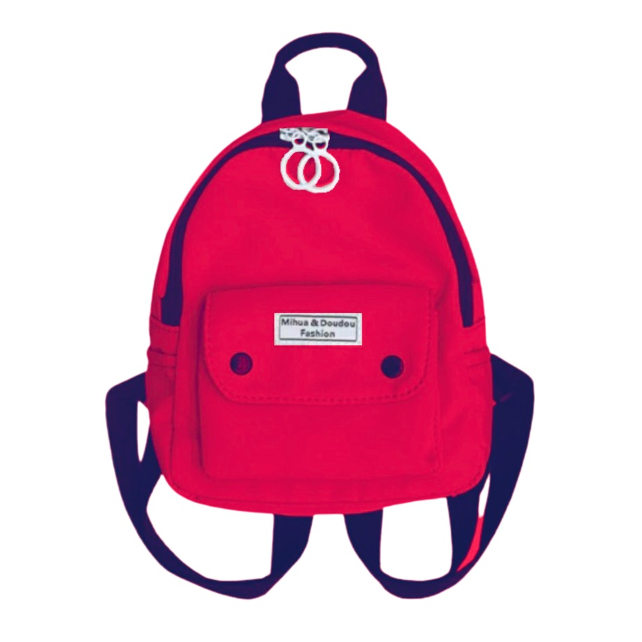 Kamina - Tas Ransel Mini Wanita - Ransel Korea Style Fashion Mihua-Merah
