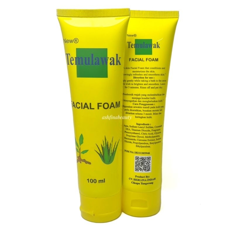 FACIAL FOAM TEMULAWAK 100ml BPOM