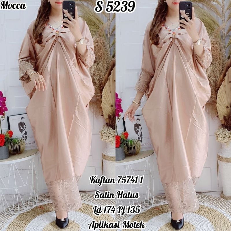 Dress Kaftan Satin 5239 /ld 174