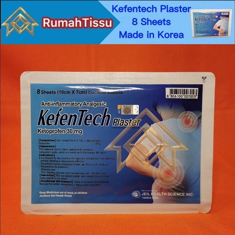 Kefentech Plaster Isi 8 Sheets Made in Korea 100% Original