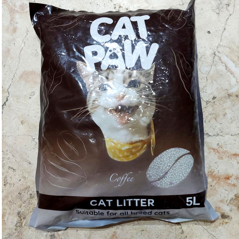 PASIR GUMPAL WANGI CAT PAW ANEKA AROMA GOOD QUALITY 5 LT