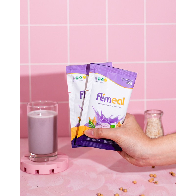 

Flimeal Meal Replacement Rasa Taro Sachetan/Eceran by Flimty