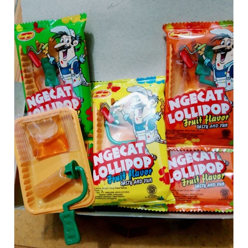 

Permen keras/lollipop NGECAT fruit flavor TASAY and fun rasa buah