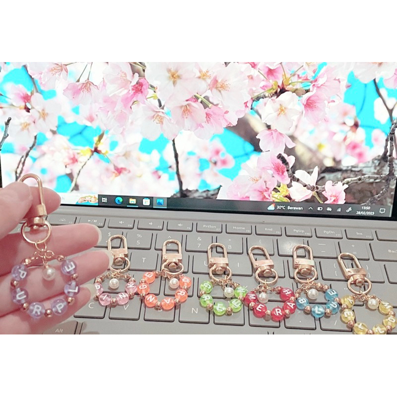 Gantungan Tas/Kunci Custom Nama Banyak Warna