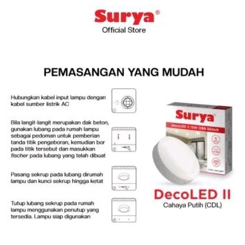 SURYA Lampu Panel Outbow LED DecoLED 10 Watt OBR (GARANSI 1 Tahun)