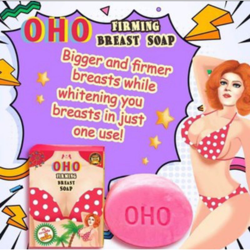 OHO Firming Breast Soap Sabun Pembesar Pengencang Pemutih Payudara 100% Original.