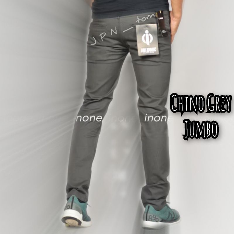 Celana Chino Jumbo Pria Ukuran Besar 38 39 40 Cream Chinos Big Size 41 42 43 44 45 46 47 Long Pants Cino Pinggang Karet Model Reguler Fit Stretch Bahan Tebal Katun Scotch Celana Panjang Original Premium Krem Coklat Cocok Kegiatan Formal Kerja Kantor