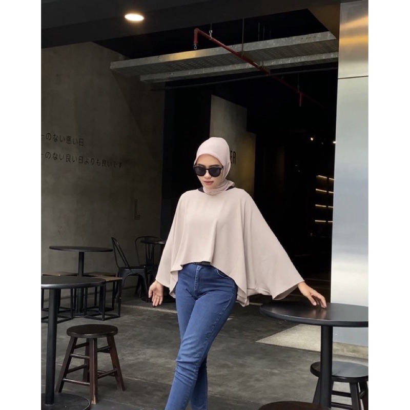 FAMELA BATWING BLOUSE AIRFLOW CRINKLE - Cirebon Cloth