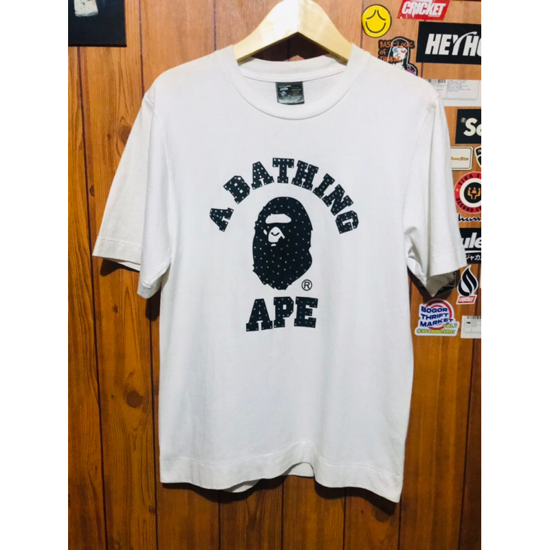 thrift second brand t-shirt baju kaos bape a bathing ape