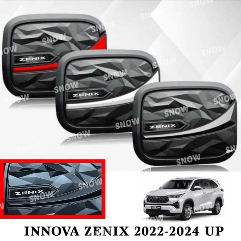 Tank Cover Innova Zenix 2022 2023 2024 Diamond List Hitam Putih Merah