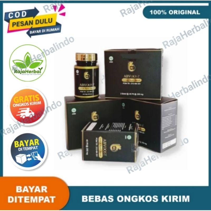 ABVOOST Pil Hitam Ajaib Asli Obat Herbal Nyeri Otot Tulang Sendi Ampuh