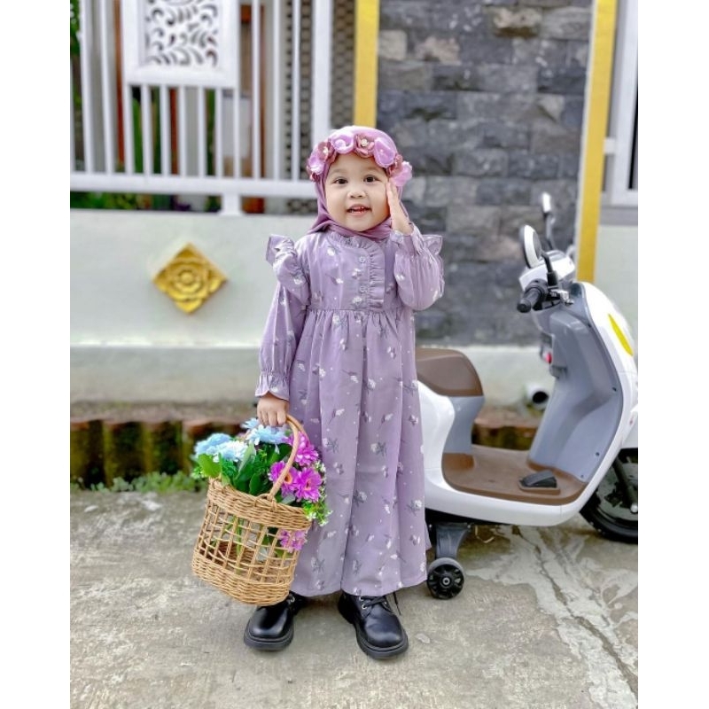 Gamis Jasmine Anak Mango Crinkle Viral