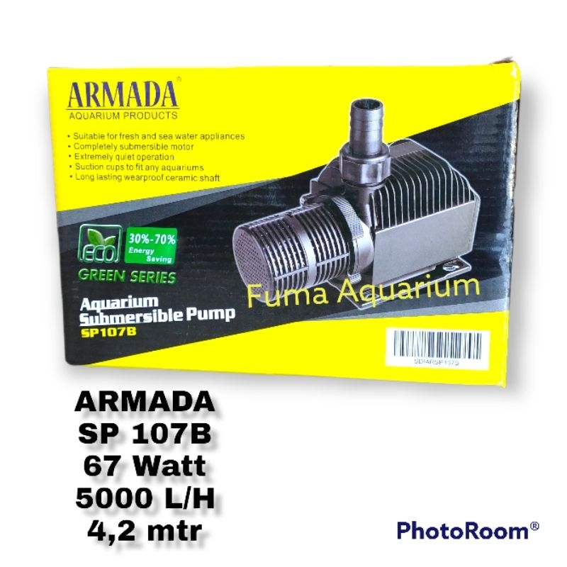 ARMADA SP 107B Pompa air filter kolam Hidroponik Waterfall Water Pump Power Head Submersible Pump ph