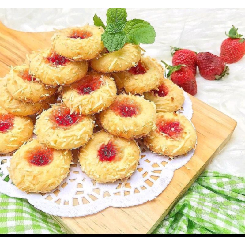 

strawberry thumbprint 250 gr