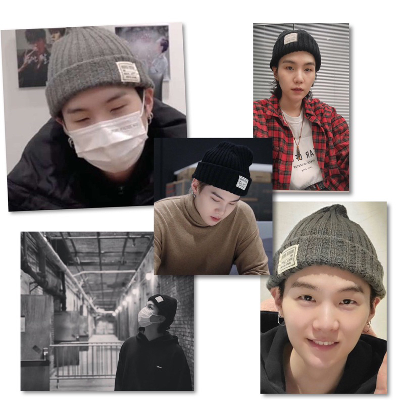 Suga bts cap knit y&m cap brand