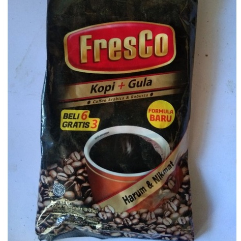

FRESCO KOPI + GULA BAG 225GR (BELI 6 GRATIS 3)