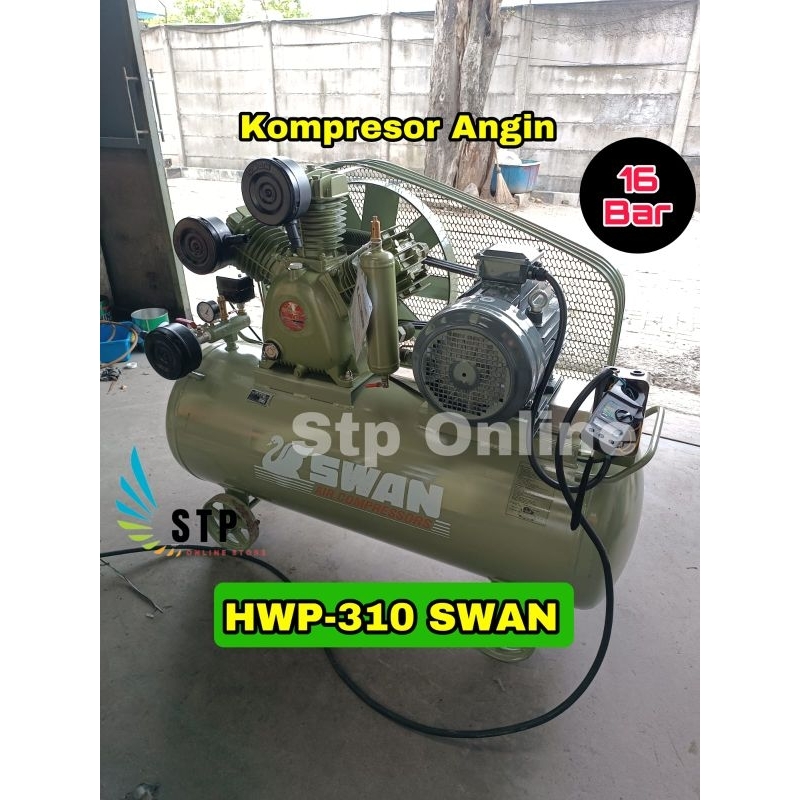 KOMPRESOR ANGIN 10HP 16 BAR SWAN SIAP PAKAI