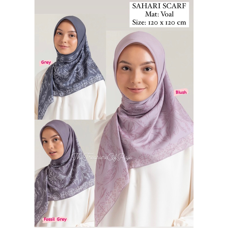 Sahari Scarf Riamiranda Minang Dekade RM Original Kerudung Segiempat Hijab Square Jilbab Ria Miranda