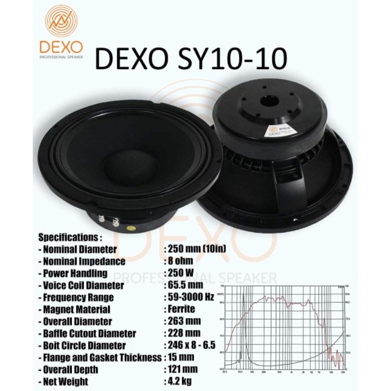 Speaker Komponen DEXO SY10-10