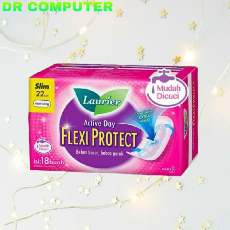 laurier Flexi protect slim 22cm non wing 18pads pembalut wanita