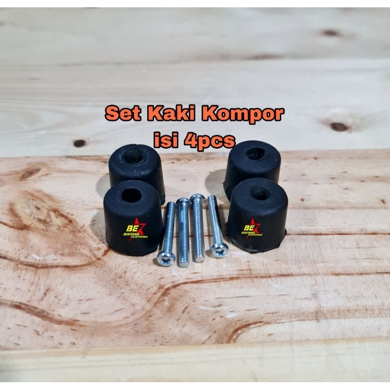 Kaki Kompor gas Universal Karet kaki Kompor Isi 4 Pcs