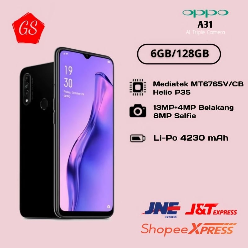 OPPO A31 6/128GB GARANSI TOKO 12 BULAN