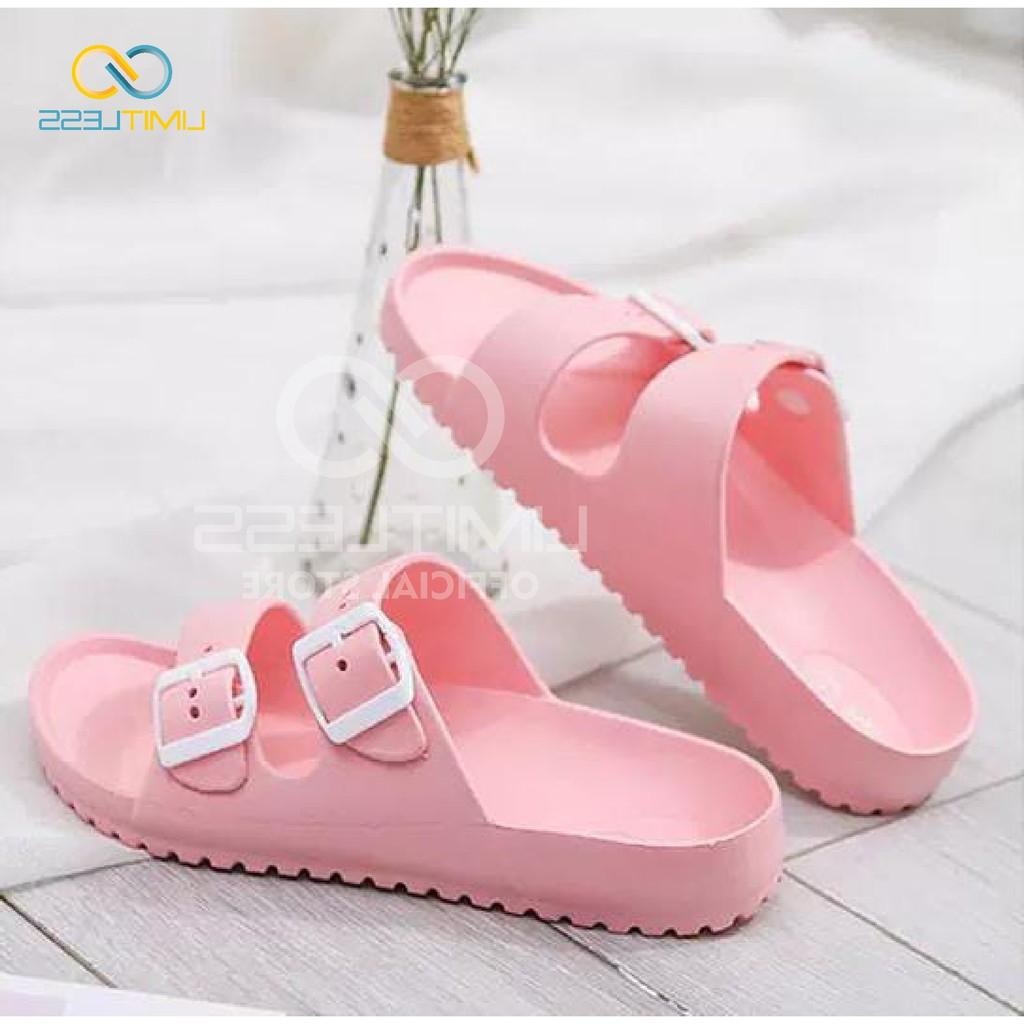 Sandal Wanita Birken Limitless Sendal Cewek Slip On Sandal Wanita Selop Sendal Rumahan Wanita Empuk