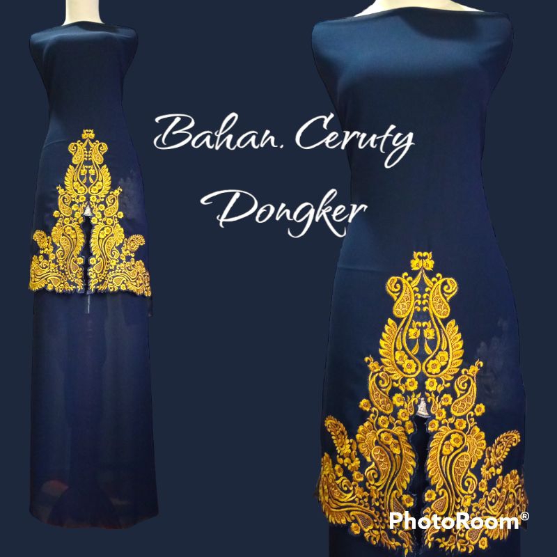 Bahan Baju Kurung Bordir, Motif Audra (rok polos)