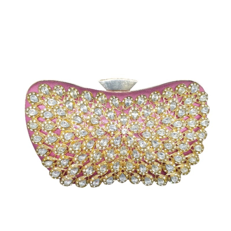 Tas pesta wanita elegan import / clutch acara pesta import mewah