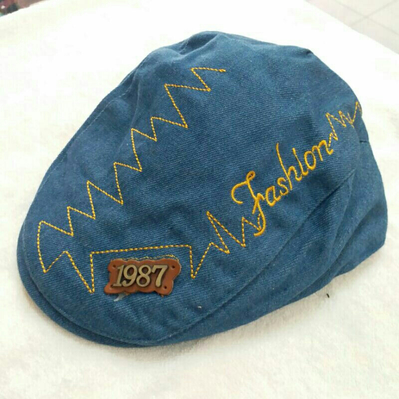 Topi Pet Anak Jeans / Topi Kodok Anak/ Topi Copet Anak Jeans 3 - 6 tahun